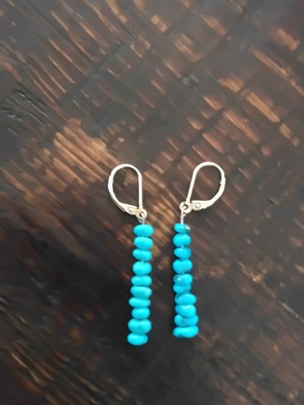 Turquoise Bead Dangle Earrings - Women Jewelry